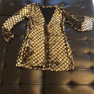 Sparkle gold sequins dress !!!
